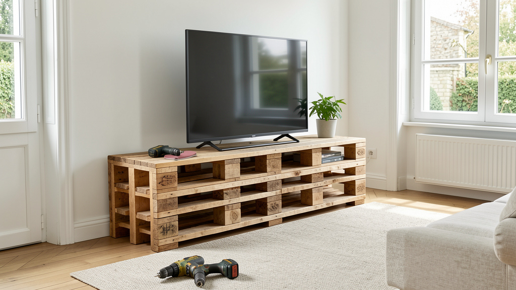 Créez un meuble TV palette unique : astuces et conseils pour réussir