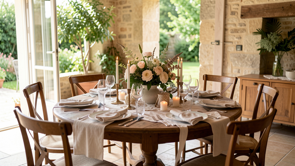 Comment créer une déco de mariage pour table ronde ?